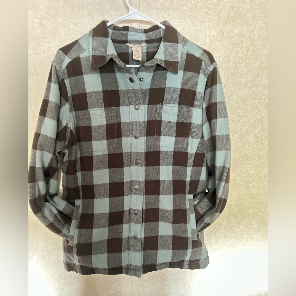 Plaid Button-Up Jacket